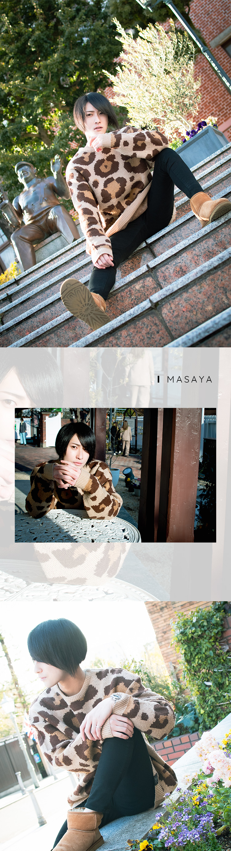 神戸異人館でベテランのMASAYAくんと新人の和沙くんのコラボ企画