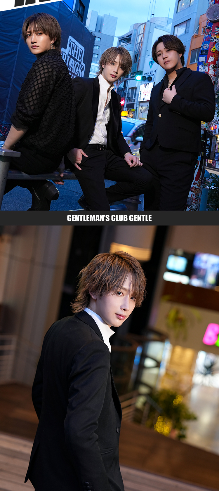 『GENTLEMAN’S CLUB GENTLE』のイケメン3人組がグラビアに登場!!