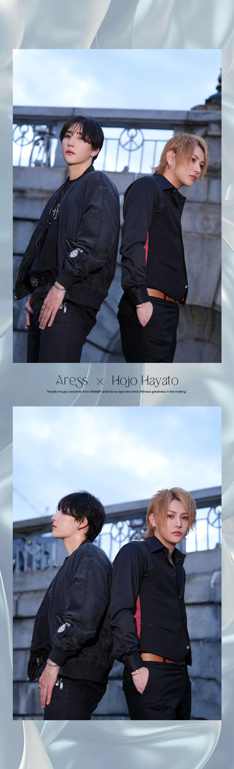 大阪ミナミ『SWAMP』のイケメンキャスト、満を持しての2ショットグラビア撮影!!