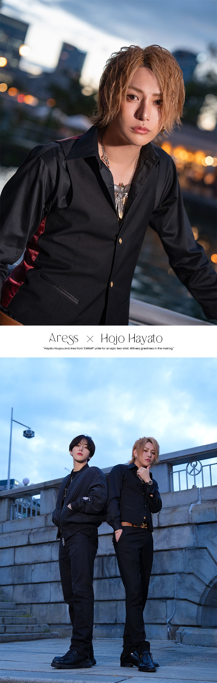 大阪ミナミ『SWAMP』のイケメンキャスト、満を持しての2ショットグラビア撮影!!