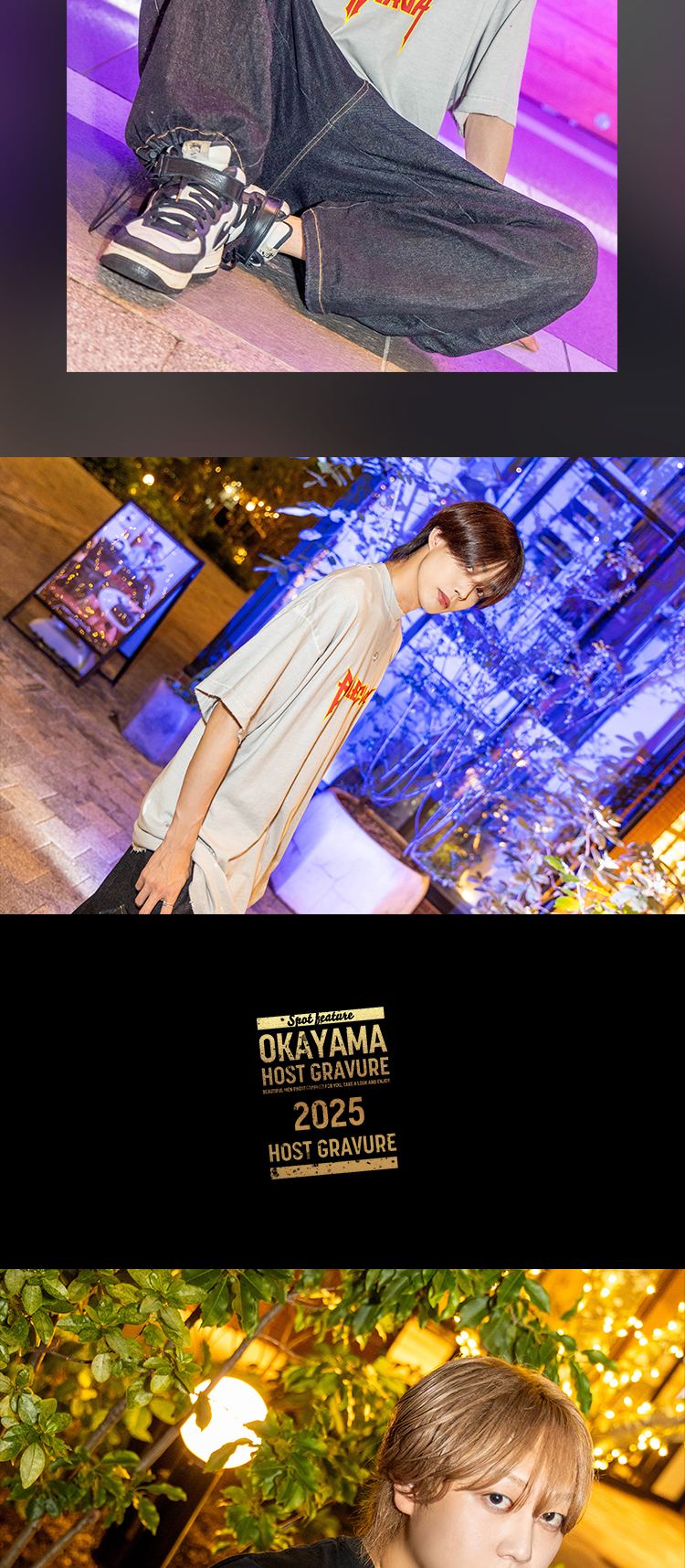 岡山の夜に、麗しき美男たちが華麗に登場!!『SHANTI』の実力派3人組がグラビアに登場!!