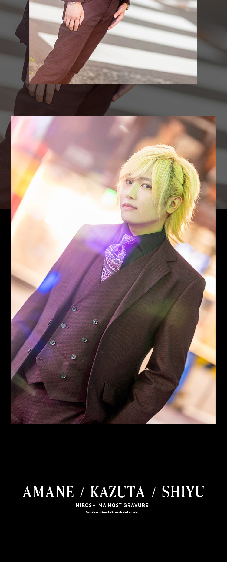 広島にて、息のあった華麗な3人のグラビア。『BLACK-EVE-』の人気キャスト3人が夜に降臨！！