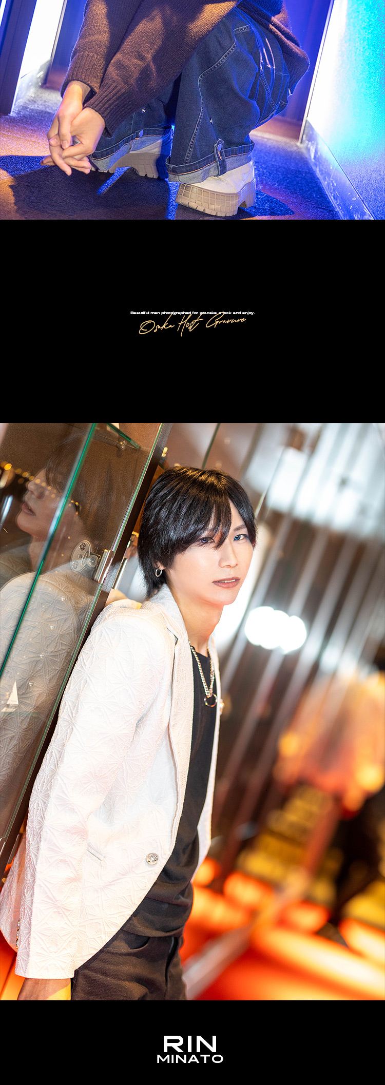 ミナミ発!!高級感ある店内とイケメンたちが贈る、『FREAK』3人衆のグラビアだ!!