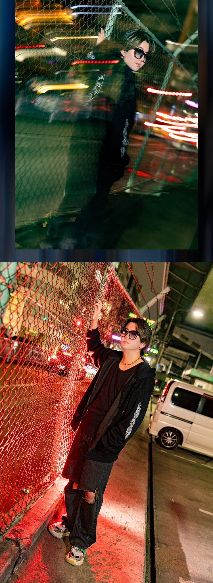 ミナミのストリートに『GENTLY GREED』のイケメントリオ、クールに登場!!