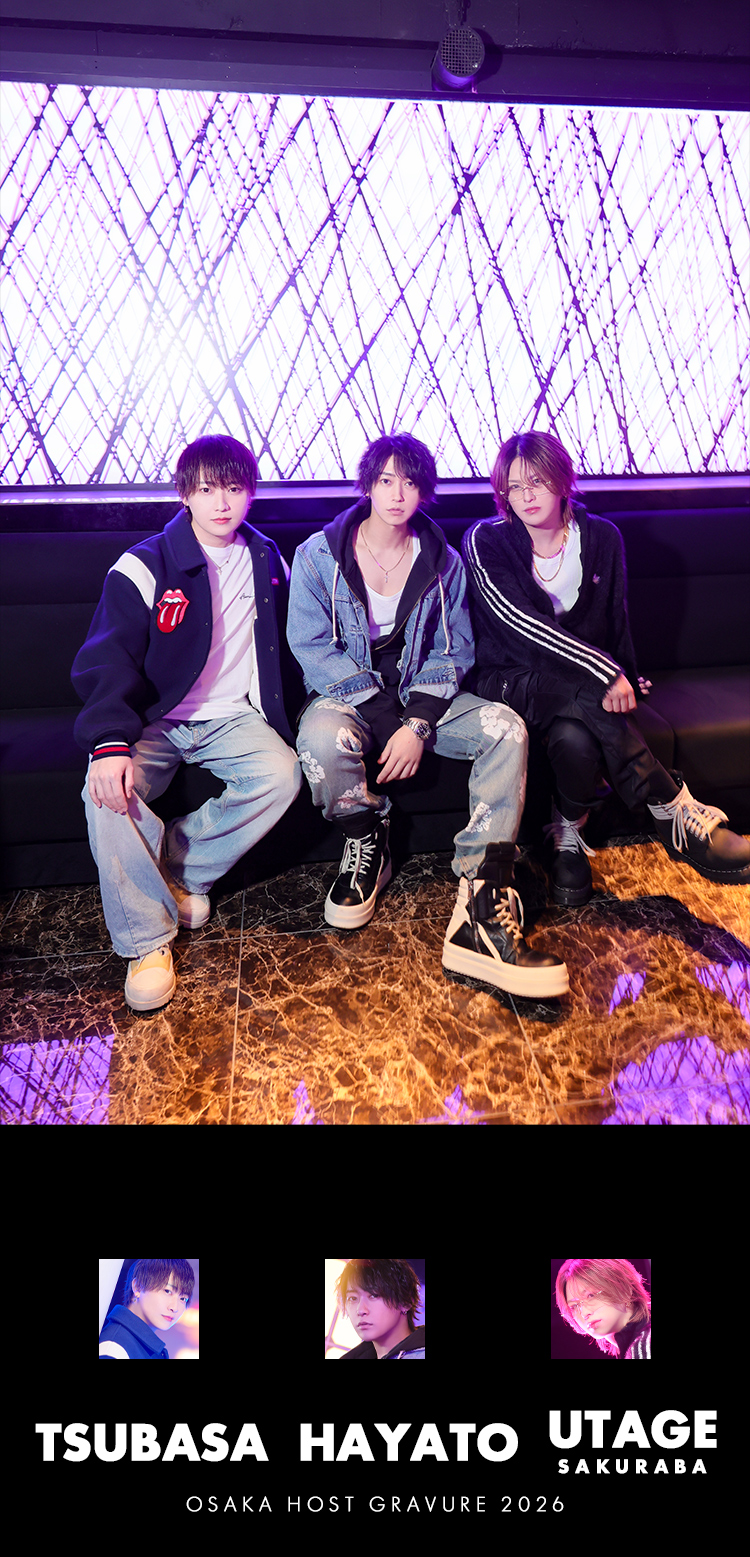 『GENTLEMAN'S CLUB GENTLE』が自信を持ってお送るするビジュアル最高トリオがグラビアを飾る!!