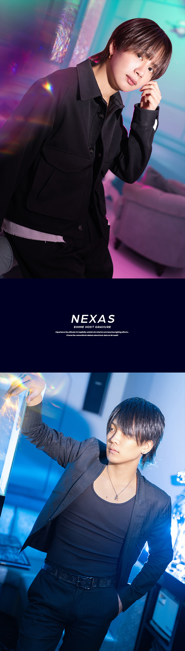 『NEXAS』のイケメン3人組がグラビアに登場!!