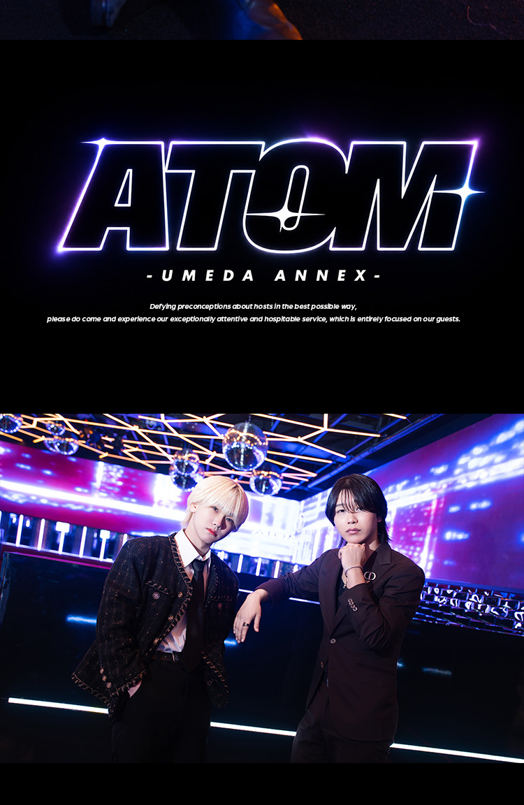 『ATOM -UMEDA ANNEX-』のイケメン2人組がグラビアに登場!!