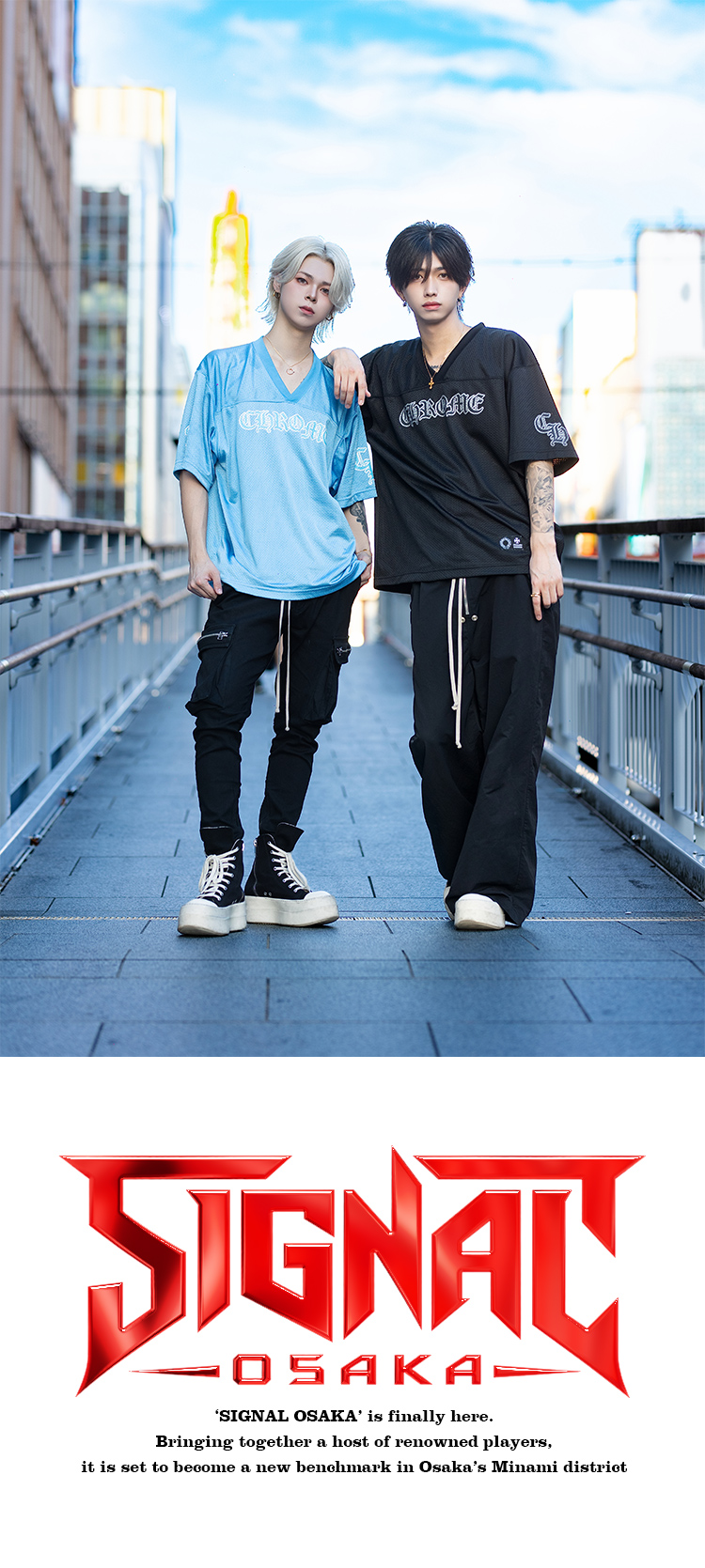 『SIGNAL OSAKA』のイケメン2人がグラビアに登場!!