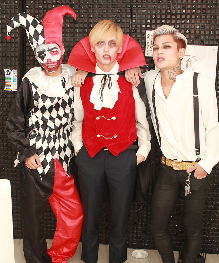 メイクがバックり決まったイケメントリオ!!