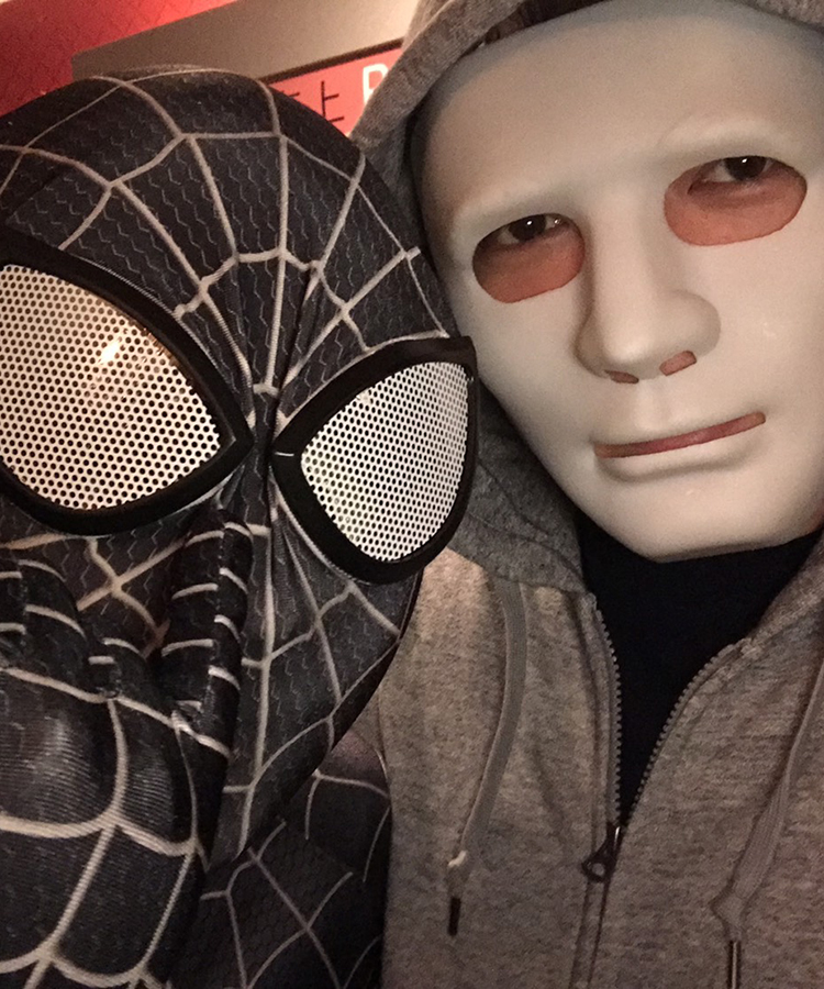 ラファエル&スパイダーマンのマスクコンビ☆