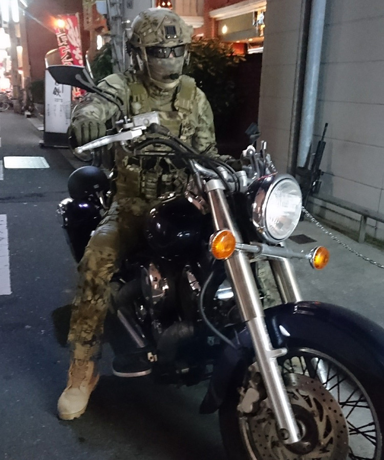 迷彩柄で香川の街を見回りに!!