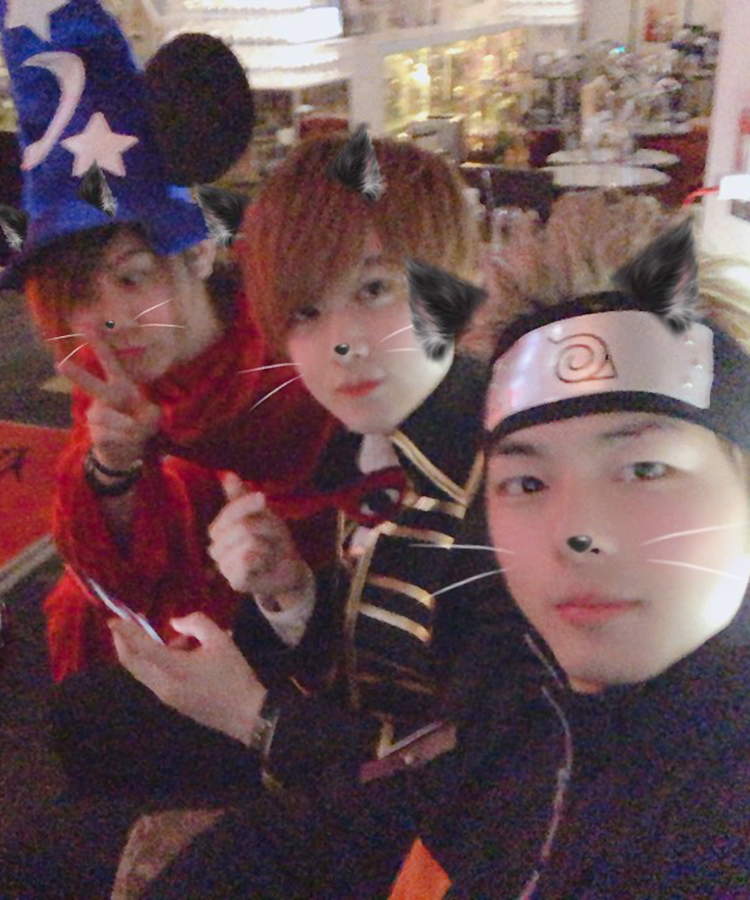 仲良くハロウィンショットをパチリ♪