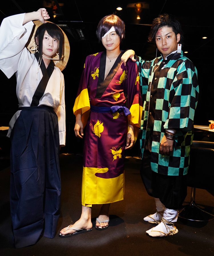 銀魂と鬼滅の刃のコスプレ♪