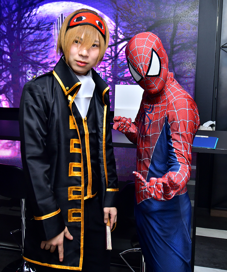 『銀魂』沖田総悟とスパイダーマンの日米共演♪